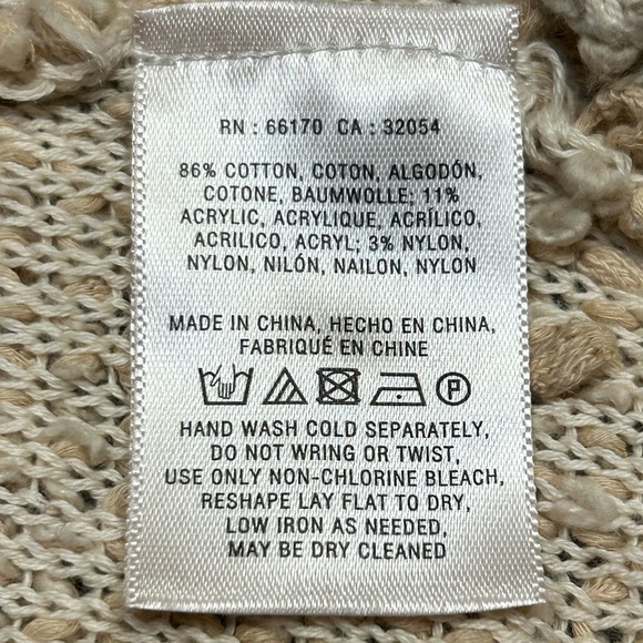 Anthropologie Moth Womens XS/S Boho Shaggy Open Front‎ Hippie Cardigan Sweater - Picture 10 of 10